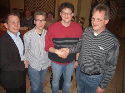 Lars Hörnig,Philipp Keikert,Andreas Seiler und Axel Bartels (v.l.)