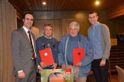 Clemens Hoch,Manfred Meister,Alois Krämer und Benjamin Kastner
