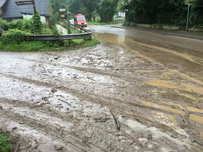 Überflutung am Krebsbergweg