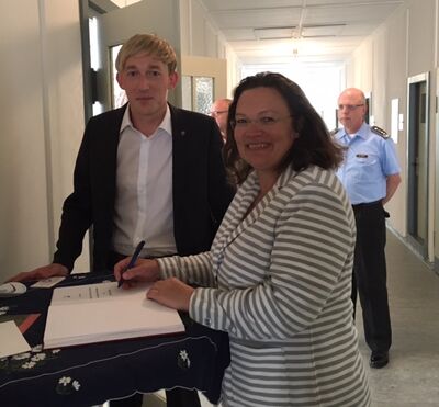 Eintrag ins Gästebuch