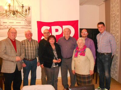 v.l Jürgen Lehnigk-Emden,Franz Schmitz,Thomas Kaut,Rita Hirsch,Hubert Kreier,Rosina Melzer,Frank Kraft,Sascha Lagodny